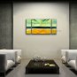 Hand-painted Triptych Modern Abstract Painting Wall Art Inner Framed