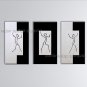 Hand-painted Triptych Modern Abstract Painting Wall Art Interior Design