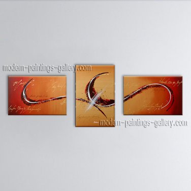 Hand-painted Triptych Modern Abstract Painting Wall Art Artwork Pictures