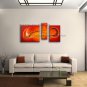 Hand-painted Triptych Modern Abstract Painting Wall Art Interior Design