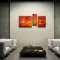 Hand-painted Triptych Modern Abstract Painting Wall Art Interior Design