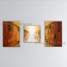 Hand Painted Triptych Modern Abstract Painting Wall Art Decoration Ideas