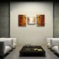 Hand Painted Triptych Modern Abstract Painting Wall Art Decoration Ideas