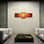 Hand Painted Triptych Modern Abstract Painting Wall Art Contemporary Decor