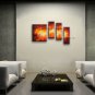Hand Painted 4 Pieces Modern Abstract Painting Wall Art On Canvas Artworks