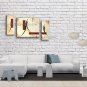 Hand-painted Triptych Modern Abstract Painting Wall Art Inner Framed