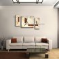 Hand-painted Triptych Modern Abstract Painting Wall Art Inner Framed