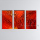 Hand-painted Triptych Modern Abstract Painting Wall Art Decoration Ideas