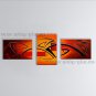 Hand-painted Triptych Modern Abstract Painting Wall Art Inner Stretched