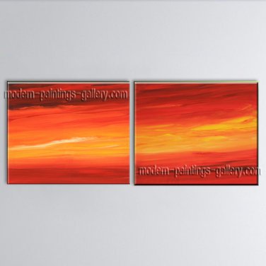 Hand Painted Elegant Modern Abstract Painting Wall Art Inner Framed