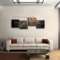 Handmade Artcrafts 4 Pieces Modern Abstract Painting Wall Art Inner Framed