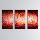 Hand Painted Triptych Modern Abstract Painting Wall Art On Canvas Artworks