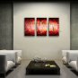 Hand Painted Triptych Modern Abstract Painting Wall Art On Canvas Artworks