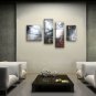 Hand-painted Tetraptych Modern Abstract Painting Wall Art Artist Artworks