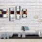 Hand-painted 4 Pieces Modern Abstract Painting Wall Art Interior Design