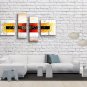 Hand Painted Tetraptych Modern Abstract Painting Wall Art Inner Stretched