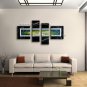 Handmade Tetraptych Modern Abstract Painting Wall Art Contemporary Decor