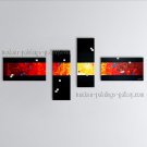 Hand Painted 4 Pieces Modern Abstract Painting Wall Art On Canvas Artworks