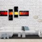 Hand Painted 4 Pieces Modern Abstract Painting Wall Art On Canvas Artworks