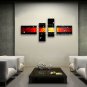 Hand Painted 4 Pieces Modern Abstract Painting Wall Art On Canvas Artworks