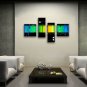 Hand Painted 4 Pieces Modern Abstract Painting Wall Art Artwork Pictures