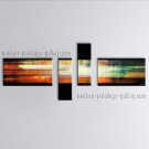 Hand-painted 4 Pieces Modern Abstract Painting Wall Art On Canvas Artworks