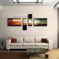 Hand-painted 4 Pieces Modern Abstract Painting Wall Art On Canvas Artworks