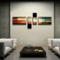 Hand-painted 4 Pieces Modern Abstract Painting Wall Art On Canvas Artworks