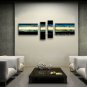 Hand-painted Tetraptych Modern Abstract Painting Wall Art Artwork Images