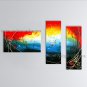 Hand-painted Triptych Modern Abstract Painting Wall Art Contemporary Decor