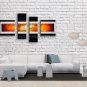Hand-painted Tetraptych Modern Abstract Painting Wall Art Ready To Hang