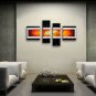 Hand-painted Tetraptych Modern Abstract Painting Wall Art Ready To Hang