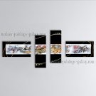 Handmade Tetraptych Modern Abstract Painting Wall Art On Canvas Artworks