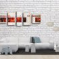 Handmade Pentaptych Modern Abstract Painting Wall Art Contemporary Decor