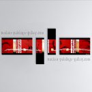 Hand Painted 4 Pieces Modern Abstract Painting Wall Art Oil On Canvas
