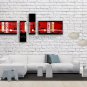 Hand Painted 4 Pieces Modern Abstract Painting Wall Art Oil On Canvas