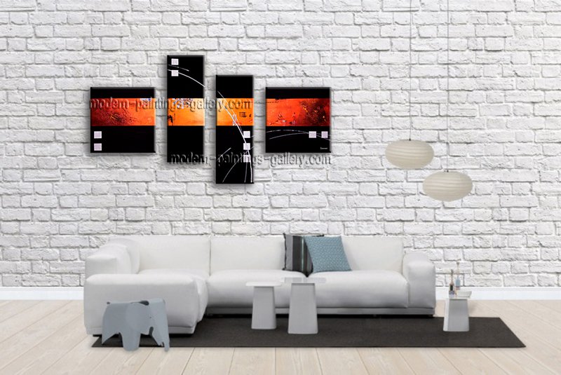 Handmade Artcrafts Large Modern Abstract Painting Wall Art Interior Design