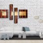 Hand-painted Tetraptych Modern Abstract Painting Wall Art Gallery Wrapped