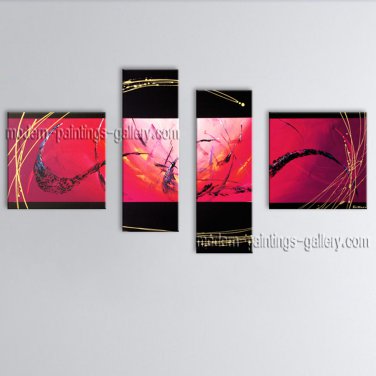 Handmade Artcrafts Large Modern Abstract Painting Wall Art Inner Stretched