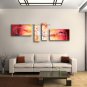 Hand-painted Tetraptych Modern Abstract Painting Wall Art Decoration Ideas