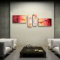 Hand-painted Tetraptych Modern Abstract Painting Wall Art Decoration Ideas