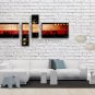 Hand Painted 4 Pieces Modern Abstract Painting Wall Art Inner Framed
