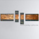 Hand Painted Tetraptych Modern Abstract Painting Wall Art Ready To Hang