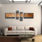 Hand Painted Tetraptych Modern Abstract Painting Wall Art Ready To Hang