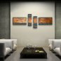 Hand Painted Tetraptych Modern Abstract Painting Wall Art Ready To Hang
