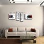 Handmade Tetraptych Modern Abstract Painting Wall Art Contemporary Decor
