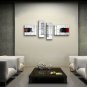 Handmade Tetraptych Modern Abstract Painting Wall Art Contemporary Decor