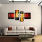 Hand Painted 4 Pieces Modern Abstract Painting Wall Art Artist Artworks
