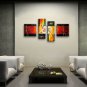 Hand Painted 4 Pieces Modern Abstract Painting Wall Art Artist Artworks