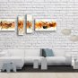 Hand-painted 4 Pieces Modern Abstract Painting Wall Art Inner Stretched